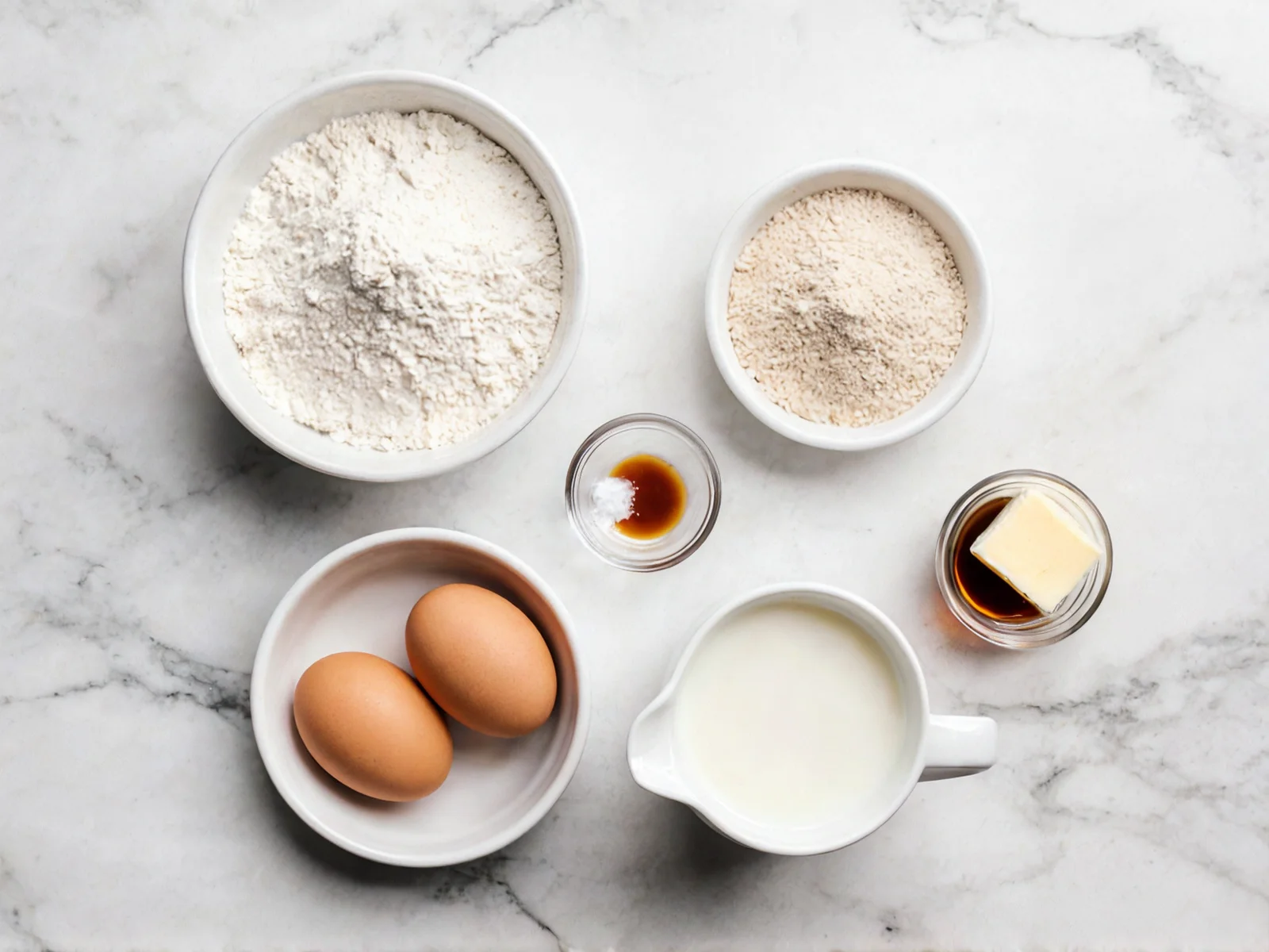 Składniki do Viralowe gofry bąbelkowe