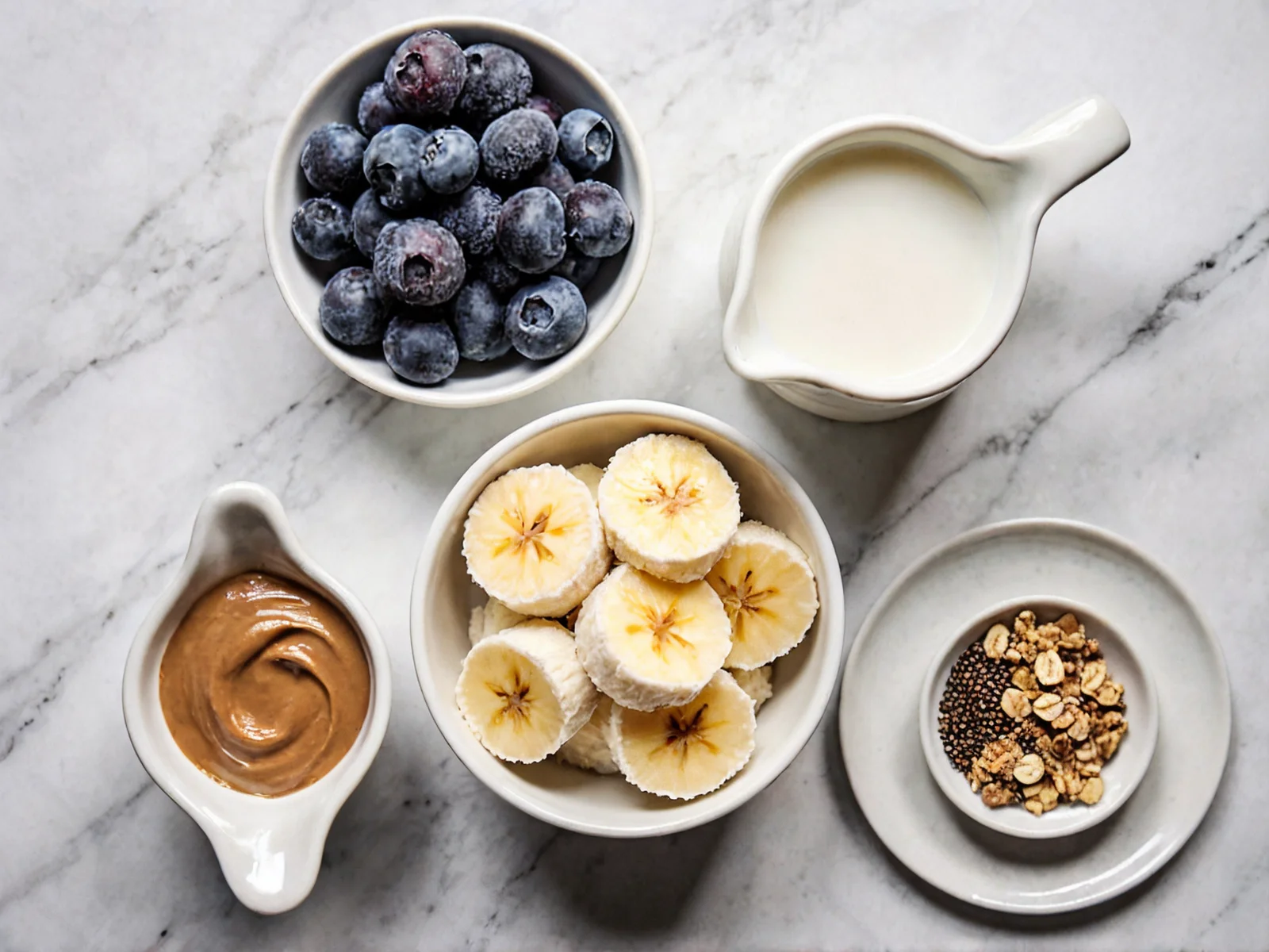 Składniki do Viralowy smoothie bowl